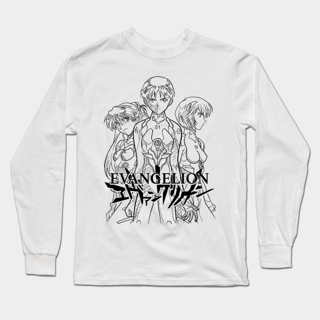 Evangelion Long Sleeve T-Shirt by Vhitostore